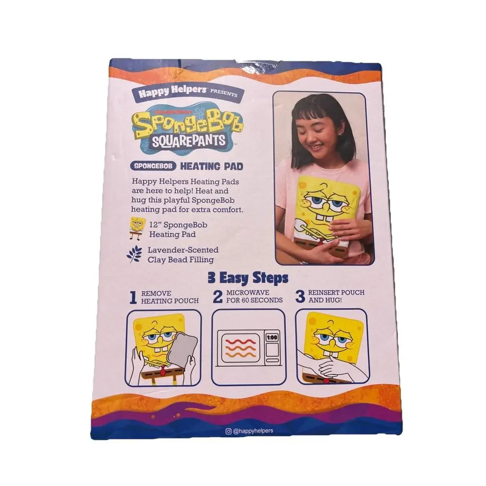 Spongebob Squarepants KIDS Microwaveable Heating Pad/Bed Buddy New Open Box